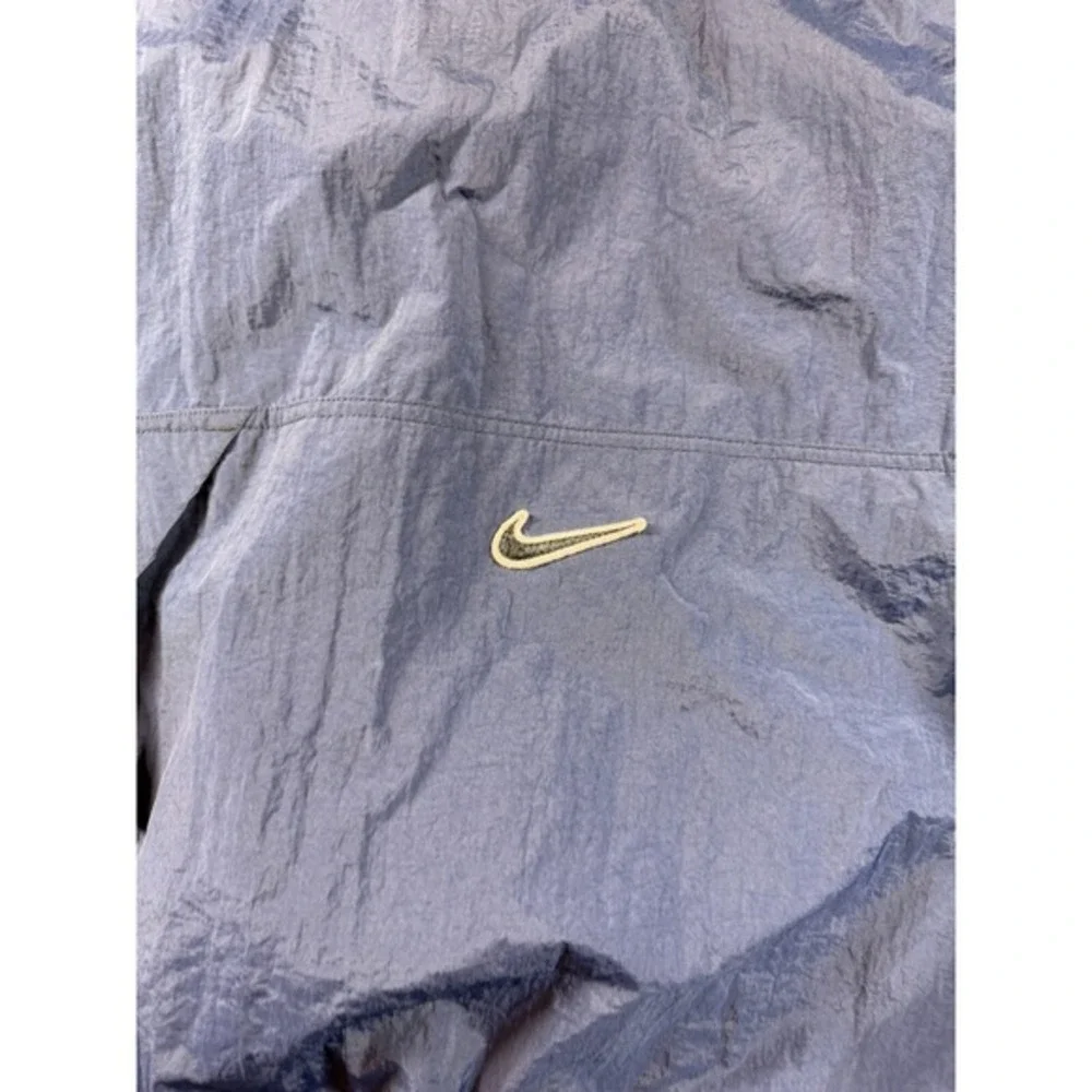 Vintage 1990s Nike L Navy Blue Pullover Nylon Windbreaker Jacket